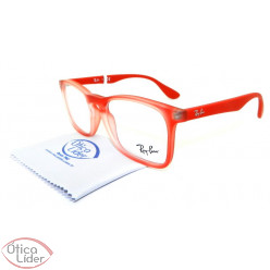 Ray-Ban RY1553 3669 46 Infantil Acetato Vermelho