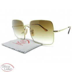 Ray-Ban Square RB1971 9147/51 54 Metal Dourado Lente Degradê