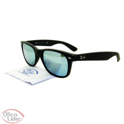 Ray-Ban RB2132 622/30 55 New Wayfarer Preto Espelhado Prata