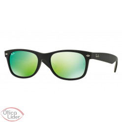 Ray-Ban RB 2132 622/19 52 New Wayfarer Preto Espelhado Verde