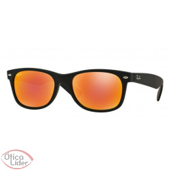 Ray-Ban RB 2132 622/69 55 New Wayfarer Preto Espelhado Laranja