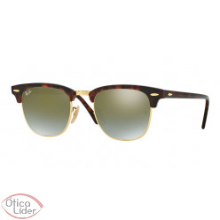 Ray-Ban RB 3016 990/9j 51 Clubmaster Demi Semi-Espelhado