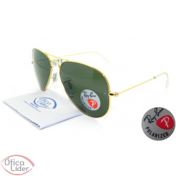 Ray-Ban RB3025l 001/58 58 Aviador Metal Dourado g15 Polarizado