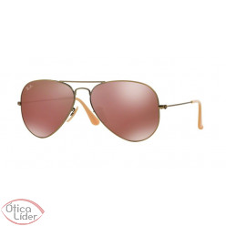 Ray-Ban RB 3025 167/2k 58 Aviador Bronze / Vermelho Espelhado