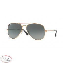 Ray-Ban RB 3025 197/71 58 Aviador Metal Bronze Lente Cinza Degradê