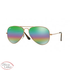 Ray-Ban RB 3025 9018c3 58 Aviador Metal Bronze Espelhado