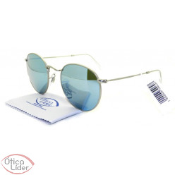 Ray-Ban RB 3447 019/30 53 Round Metal Prata Espelhado