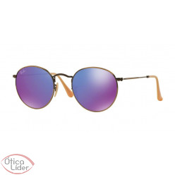 Ray-Ban RB 3447 167/1m 50 Metal Bronze Espelhado Violeta