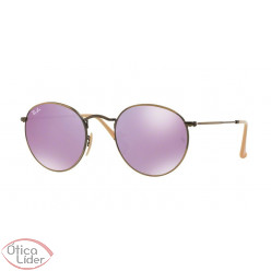 Ray-Ban RB 3447 167/4k 50 Metal Demi/Bronze Espelhado Lilás