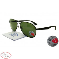 Ray-Ban RB3549 006/9a 61 Aviador Metal Preto Polarizado