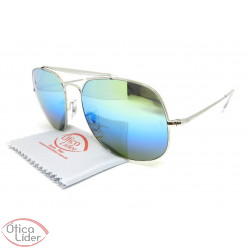 Ray-Ban RB3561 003/i2 57 General Metal Prata Espelhado