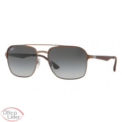 Ray-Ban RB 3570 121/11 58 Metal Marrom Cinza Degradê