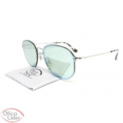 Ray-Ban RB 3579n 003/30 58 Blaze Metal Prata Espelhado Verde