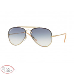 Ray-Ban RB 3584n 001/19 61 Blaze Aviador Metal Dourado