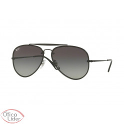 Ray-Ban RB 3584n 153/11 61 Blaze Aviador Metal Preto