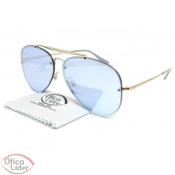 Ray-Ban RB 3584n 9053/1u 61 Blaze Aviador Metal Bronze Espelhado