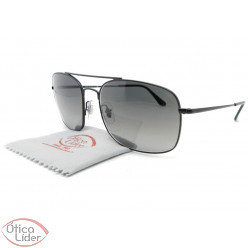 Ray-Ban RB3611 006/71 60 Quadrado Metal Preto