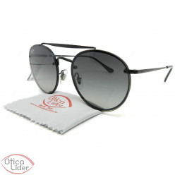 Ray-Ban Blaze Round Double Bridge RB3614n 148/11 54 Metal Preto