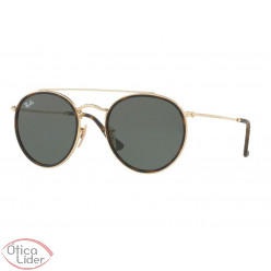 Ray-Ban RB 3647n 001 51 Round Verde G15 / Metal Dourado