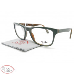 Ray-Ban RX5279 5132 53 Acetato Verde / Marrom Mesclado