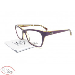 Ray-Ban RX5298 5390 53 Acetato Uva / Cristal