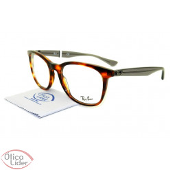 Ray-Ban RX5356 5607 54 Acetato Mesclado / Cinza Transparente