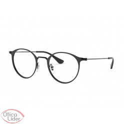 Ray-Ban RX6378 2904 49 Round Metal Preto