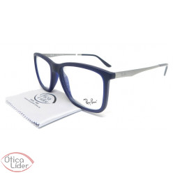 Ray-Ban RX7061l 5451 54 Acetato Azul / Metal Prata