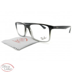 Ray-Ban RX7120l 5667 55 Acetato Preto / Transparente