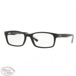 Ray-Ban RX7122l 5196 53 Acetato Preto Fosco / Cristal