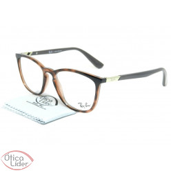 Ray-Ban RX7136l 5741 52 Acetato Mesclado / Marrom