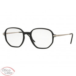 Ray-Ban RX7152 5364 52 Hexagonal Acetato Preto / Prata