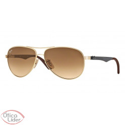 Ray-Ban RB 8313 001/51 61 Aviador Metal Dourado