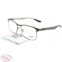 Ray-Ban RX8416 2620 55 Metal Preta / Fibra de Carbono Cinza