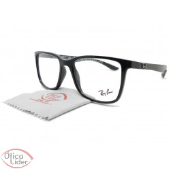 Ray-Ban RX8905 5843 55 Acetato Preto / Fibra de Carbono