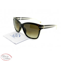 Carolina Herrera SHE575 0722 57 Acetato Preto / Marrom Mesclado