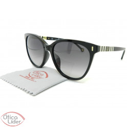 Carolina Herrera SHE829 col.0700 56 Acetato Preto / Dourado