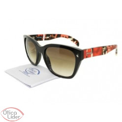 Prada SPR09s dho 3d0 54 Acetato Marrom / Vermelho e Mesclado