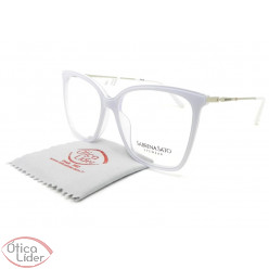 Sabrina Sato SS107 C3 55 Acetato Branco / Metal Prata