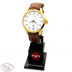 Technos TE 2115 knh/0x Aço Pulseira Couro Classic Executive