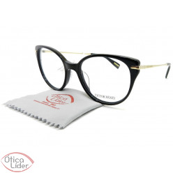 Victor Hugo VH1799 col.0700 52 Acetato Preto / Metal Dourado