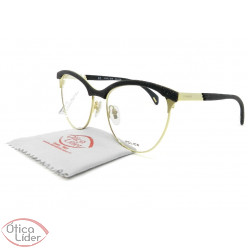 Police Sparkle VPL629 col. 0300 53 Metal Dourado / Acetato Preto Glitter