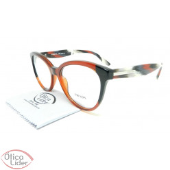 Prada VPR05u vyo 1o1 54 Acetato Vermelho Mesclado