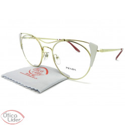 Prada VPR58v ydd 1o1 53 Gatinho Metal Dourado / Bege