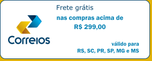 Frete grátis acima de R$ 299,00*