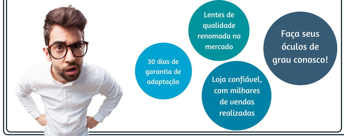 Armação com as Lentes de Grau